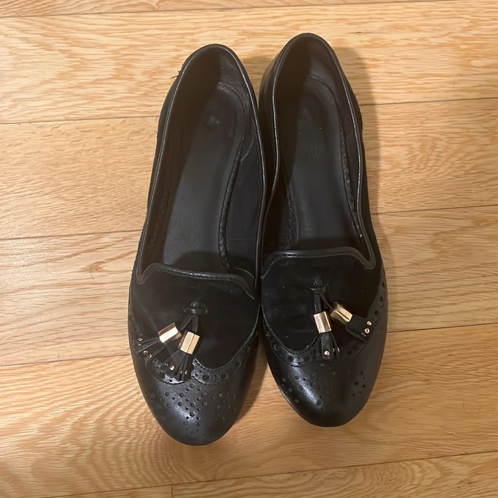 Black loafers, purchased in Paris
